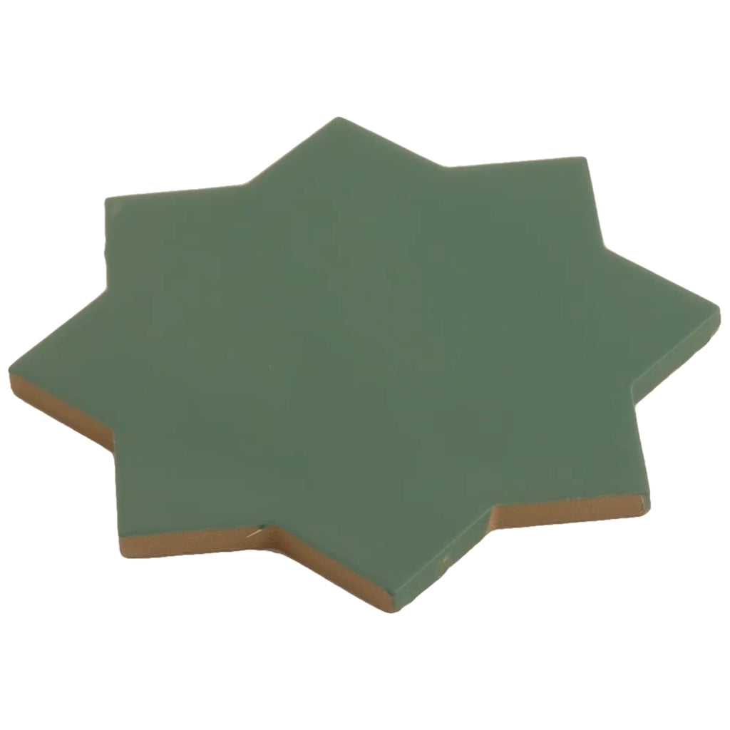 Sage Green 7x7 Matte Star Porcelain Tile (34 pack, 5.31 sq ft/case)