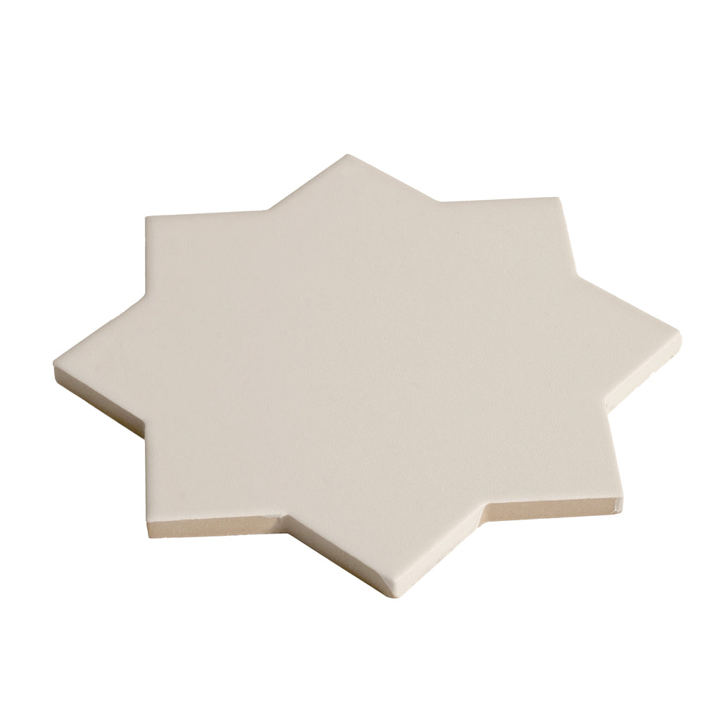 Light Gray 7x7 Matte Star Porcelain Tile (34 pack, 5.31 sq ft/case) - Sample
