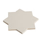 Light Gray 7" Star with Pure White 5" Cross Matte Porcelain (10.62 sq ft/case) - 68 Pack-sample