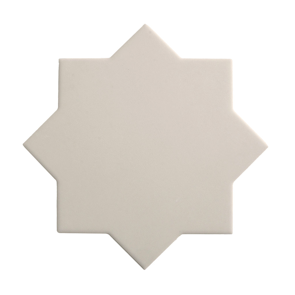 Light Gray 7x7 Matte Star Porcelain Tile (34 pack, 5.31 sq ft/case) - Sample