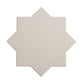 Light Gray 7" Star with Pure White 5" Cross Matte Porcelain (10.62 sq ft/case) - 68 Pack-sample