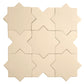 Ecru Taupe 7x7 Matte Star Porcelain Tile (34 pack, 5.31 sq ft/case) - Sample