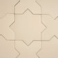 Ecru Taupe 7x7 Matte Star Porcelain Tile (34 pack, 5.31 sq ft/case) - Sample