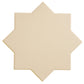 Ecru Taupe 7x7 Matte Star Porcelain Tile (34 pack, 5.31 sq ft/case) - Sample