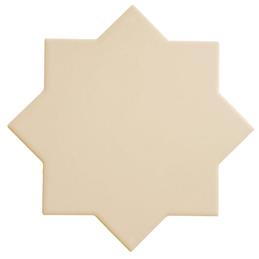 Ecru Taupe 7x7 Matte Star Porcelain Tile (34 pack, 5.31 sq ft/case) - Sample