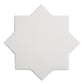 Pure White 7" Star with Terracota 5" Cross Matte Porcelain (10.62 sq ft/case) - 68 Pack-sample