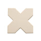 Ecru Taupe 5x5 Matte Cross Porcelain Tile (34 pack, 5.31 sq ft/case)