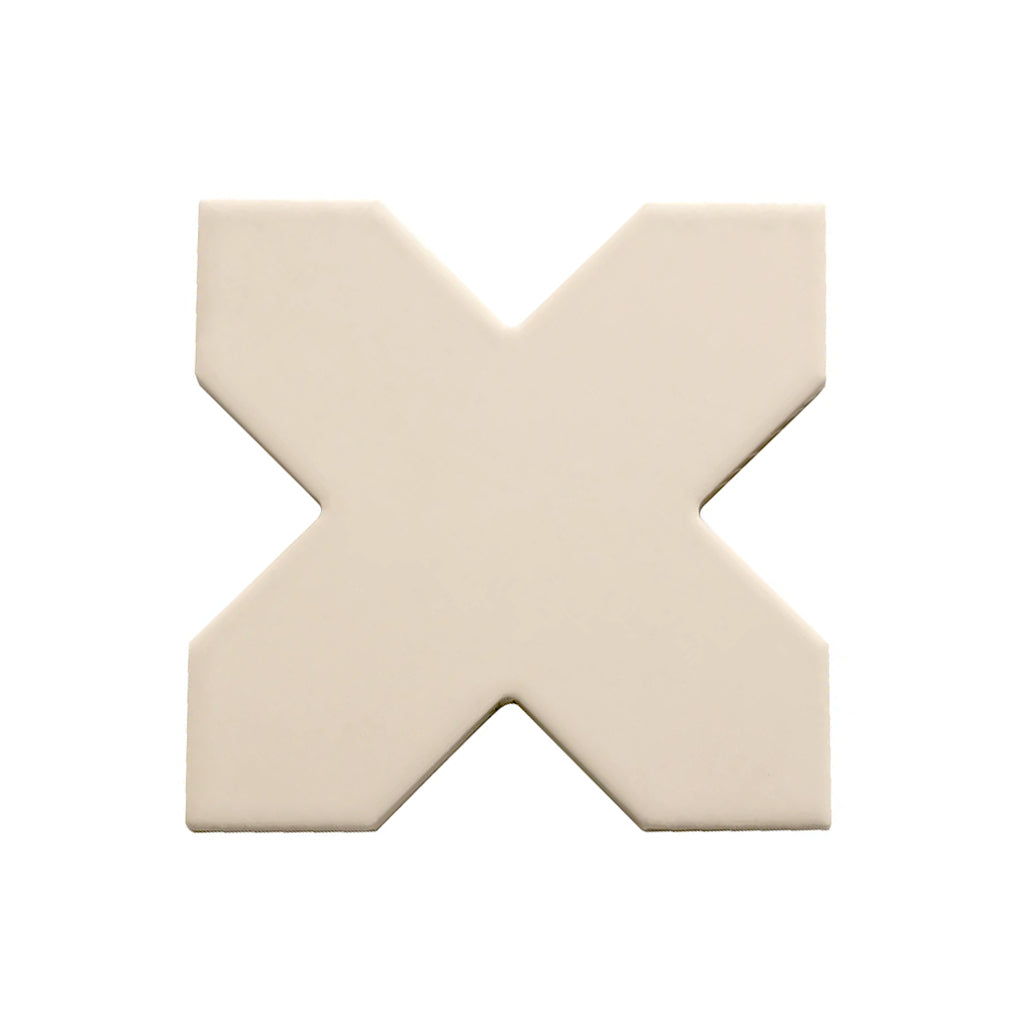Ecru Taupe 5x5 Matte Cross Porcelain Tile (34 pack, 5.31 sq ft/case)