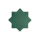 Sage Green 7x7 Matte Star Porcelain Tile (34 pack, 5.31 sq ft/case)
