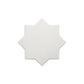 Pure White 7x7 Matte Star Porcelain Tile (34 pack, 5.31 sq ft/case)