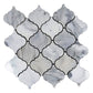 White 11x11 Polished Arabesque Calacatta Marble Mosaic Tile (5 pack, 5.35 sq ft/case)