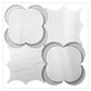 White Gray 11x11 Polished Floral Star Dolomite Glass Marble Mosaic Tile (5 pack, 4.28 sq ft/case)