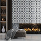 Carrrara Eastern Grey Thassos 12x12 Polished Floral Marble Mosaic Tile (5 pack, 4.83 sq ft/case)