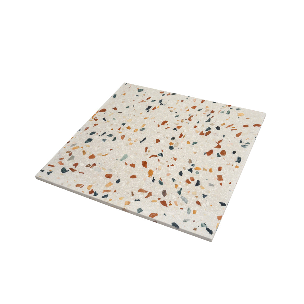 Beige Gold 24x24 Honed Square Terrazzo Large Format Tile (2 pack, 7.75 sq ft/case)