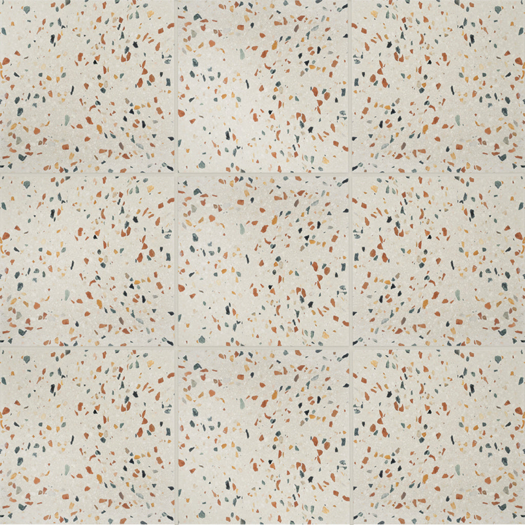 Beige Gold 24x24 Honed Square Terrazzo Large Format Tile (2 pack, 7.75 sq ft/case)