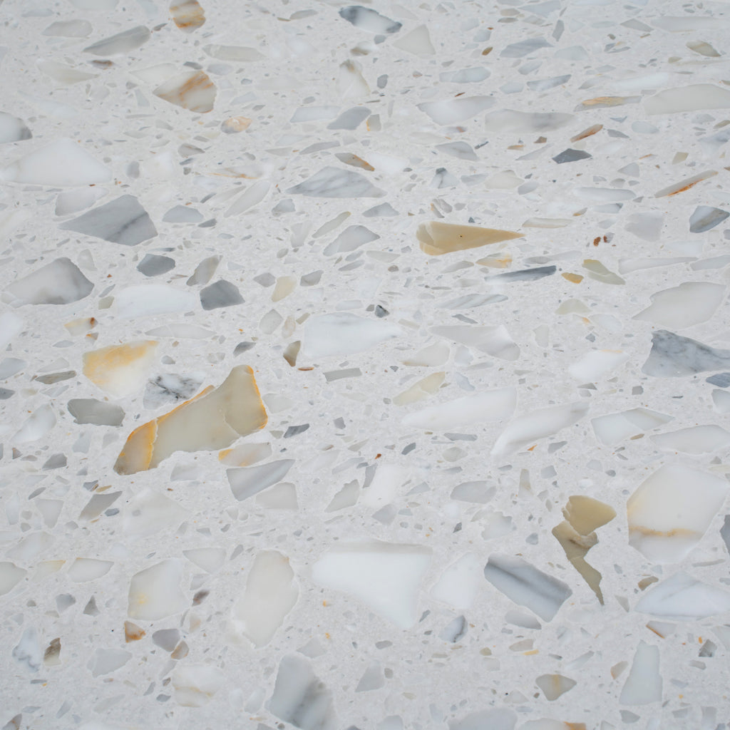 White Gold 24x24 Honed Square Terrazzo Large Format Tile (2 pack, 7.75 sq ft/case)