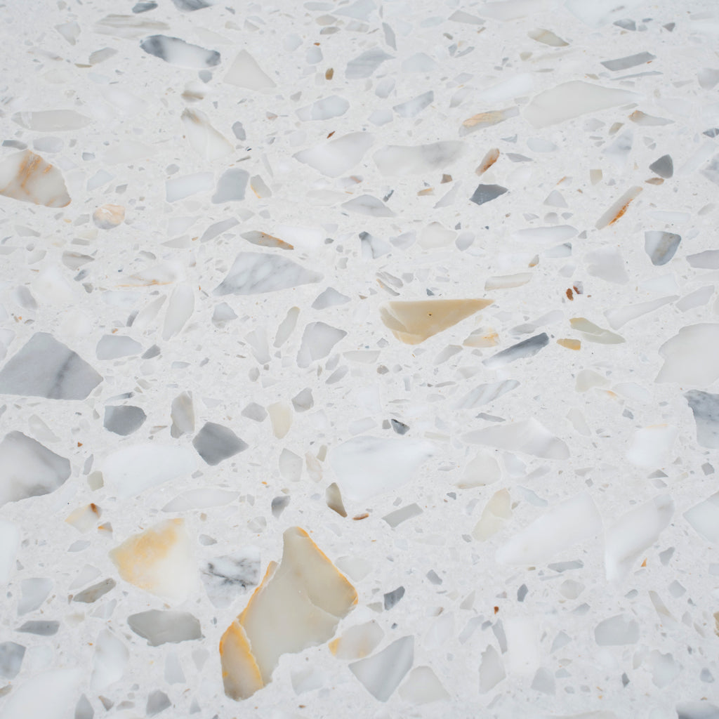 White Gold 24x24 Honed Square Terrazzo Large Format Tile (2 pack, 7.75 sq ft/case)