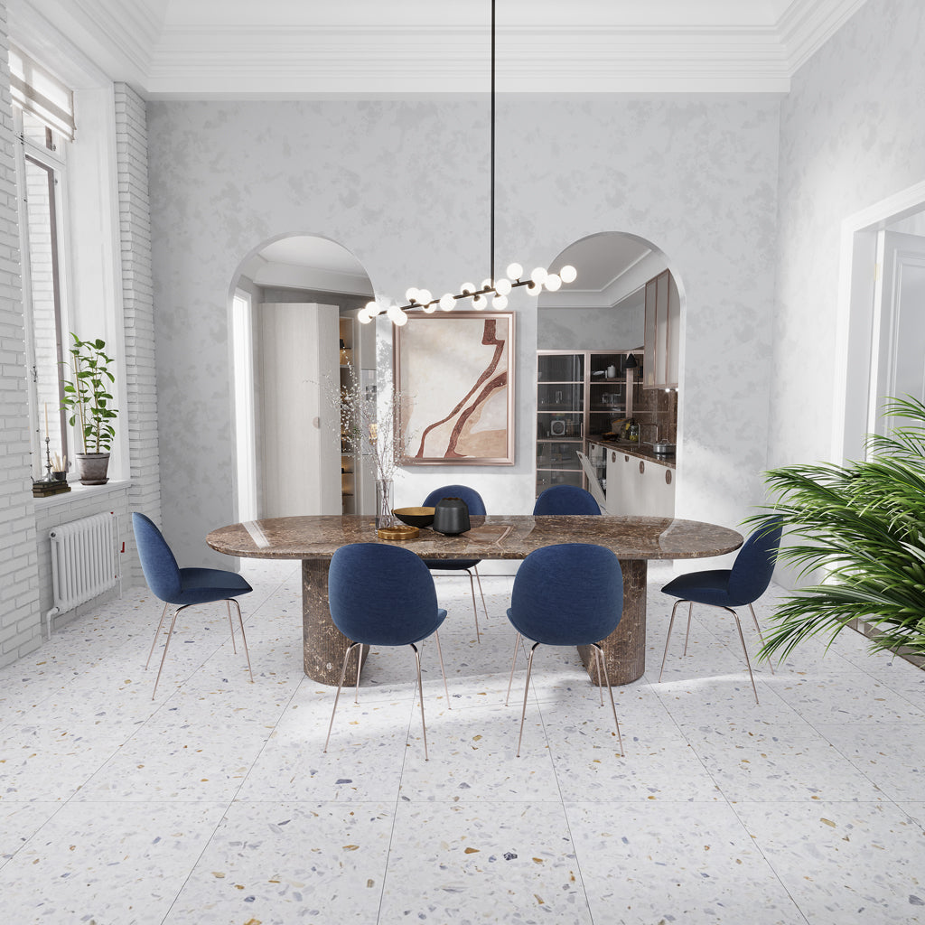 White Gold 24x24 Honed Square Terrazzo Large Format Tile (2 pack, 7.75 sq ft/case)