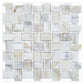 White Gray 12x12 Polished Basketweave Calacatta Gold Thassos Marble Mosaic Tile (5 pack, 5 sq ft/case)
