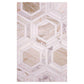 Serena 11x13 White Gray Calacatta Gold, Thassos Mosaic Hexagon Wall and Floor Tile (5 Pack, 5.4 sq ft/case) - Sample