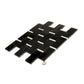 Eastern Black Thassos White 12x13 Polished Brick Marble Mosaic Tile (5 pack, 5.28 sq ft/case)