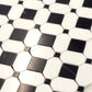 Eastern Black Thassos White 12x12 Polished Octagon Marble Mosaic Tile (5 pack, 5.08 sq ft/case)