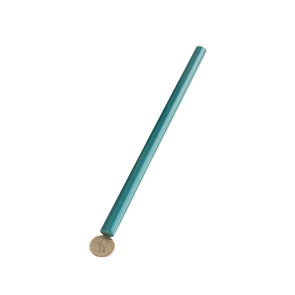 Turquoise Blue 0.6x12 Glossy Porcelain Bullnose Tile Trim (10 pack, 0.5 sq ft/case)