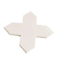 Pearl White 7x7 Glossy Cross Porcelain Tile (16 pack, 5.6 sq ft/case) - Sample