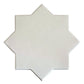 Pearl White 7x7 Glossy Star Porcelain Tile (16 pack, 6.46 sq ft/case) - Sample