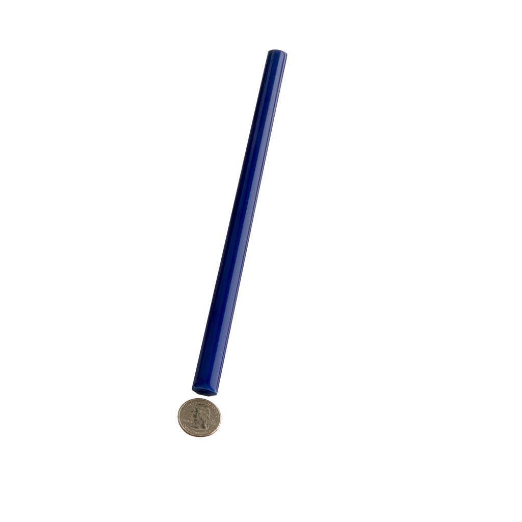 Royal Blue 0.6x12 Glossy Porcelain Bullnose Tile Trim (10 pack, 0.5 sq ft/case) - Sample