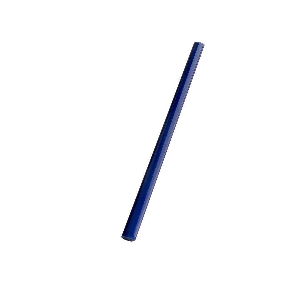 Royal Blue 0.6x12 Glossy Porcelain Bullnose Tile Trim (10 pack, 0.5 sq ft/case) - Sample