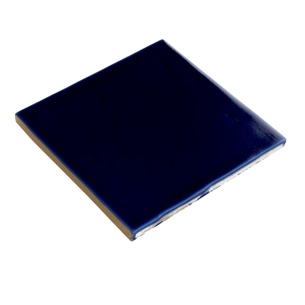 Royal Blue 6x6 Glossy Square Porcelain Tile (19 pack, 4.65 sq ft/case) - Sample