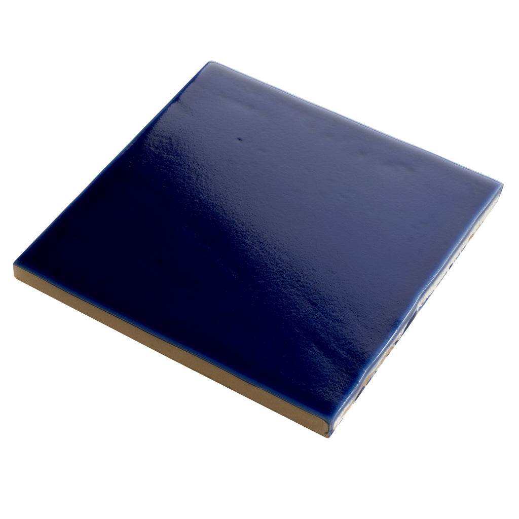 Royal Blue 6x6 Glossy Square Porcelain Tile (19 pack, 4.65 sq ft/case) - Sample