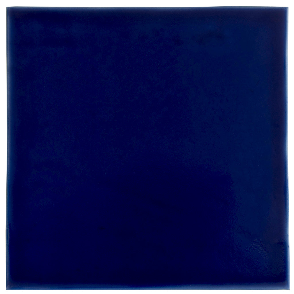 Royal Blue 6x6 Glossy Square Porcelain Tile (19 pack, 4.65 sq ft/case) - Sample
