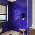 Royal Blue 6x6 Glossy Square Porcelain Tile (19 pack, 4.65 sq ft/case)