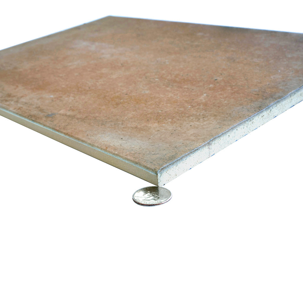 Terracotta 13x18x1.5 Matte Porcelain Large Format Tile (4 pack, 6.39 sq ft/case) - Sample