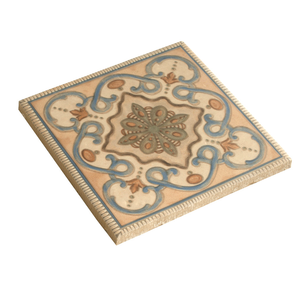 Taupe-blue Terracotta 6x6 Matte Square Porcelain Tile (19 pack, 4.65 sq ft/case)