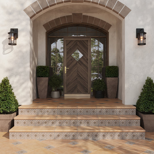 Taupe-blue Terracotta 6x6 Matte Square Porcelain Tile (19 pack, 4.65 sq ft/case)