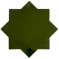 Deep Forest Green 7x7 Glossy Star Porcelain Tile (16 pack, 6.46 sq ft/case) - Sample