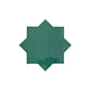 Turquoise Blue 7x7 Glossy Star Porcelain Tile (16 pack, 6.46 sq ft/case)