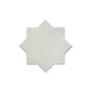 Pearl White 7x7 Glossy Star Porcelain Tile (16 pack, 6.46 sq ft/case)