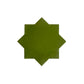 Deep Forest Green 7x7 Glossy Star Porcelain Tile (16 pack, 6.46 sq ft/case)