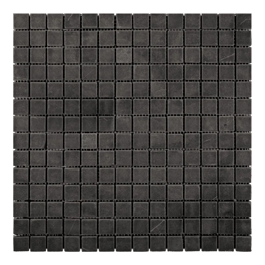 Charcoal Black 12x12 Honed Square Marble Mosaic Tile (5 pack, 5 sq ft/case) - Sample