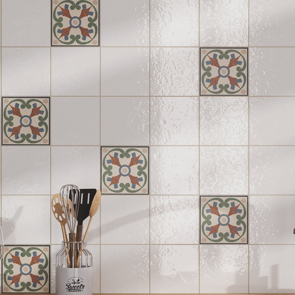 Pearl White 6x6 Glossy Square Porcelain Tile (19 pack, 4.65 sq ft