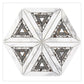 White Gray 9x10 Polished Honed Kaleidoscopic Calacatta Gold, Glacier Terrazzo Marble Mosaic Tile (5 pack, 3.14 sq ft/case)
