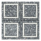Light Gray White 12x12 Honed Square Terrazzo Dolomite Marble Mosaic Tile (5 pack, 5 sq ft/case)