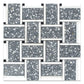 Charcoal Gray White 12x12 Honed Basketweave Terrazzo Dolomite Limestone Marble Mosaic Tile (5 pack, 5.08 sq ft/case)