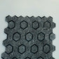 Charcoal Gray Black 11x12 Honed Hexagon Terrazzo Limestone Marble Mosaic Tile (5 pack, 4.38 sq ft/case)