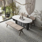 Gray White 12x13 Honed Star Round Terrazzo Dolomite Marble Mosaic Tile (5 pack, 5.46 sq ft/case)