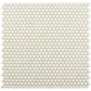 Royal White Penny Glass Tile